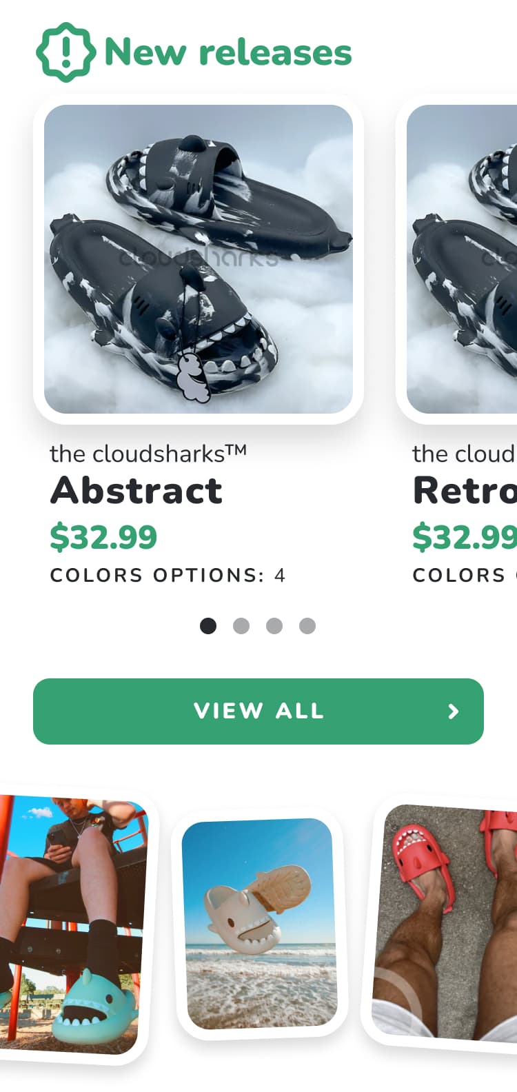 CloudSharks store on mobile