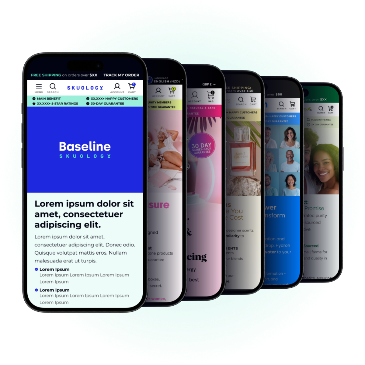 Baseline eCommerce framework hero image showing a stylized storefront design